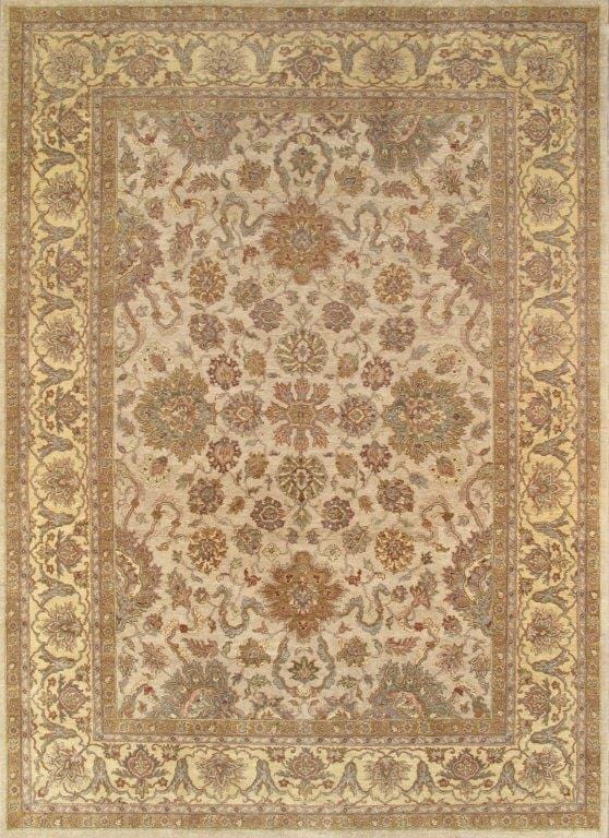 Agra Collection Hand-Knotted Lamb's Wool Area Rug- 10' 0" X 13' 10"