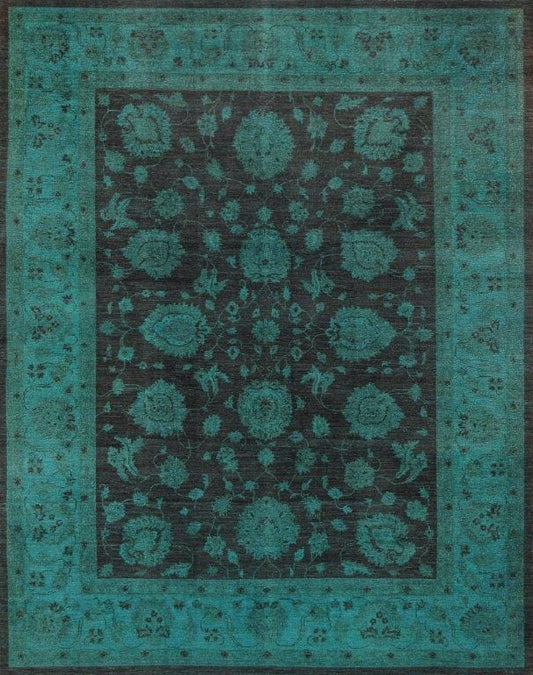Overdyes Collection Hand-Knotted Lamb's Wool Area Rug- 8'10" X 11' 5"