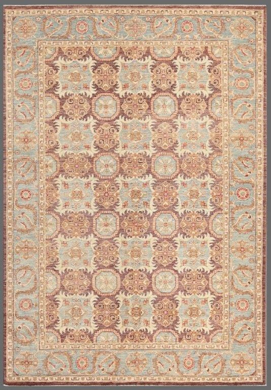 Tabriz Collection Hand-Knotted Lamb's Wool Runner 6' 3" X 8' 9"