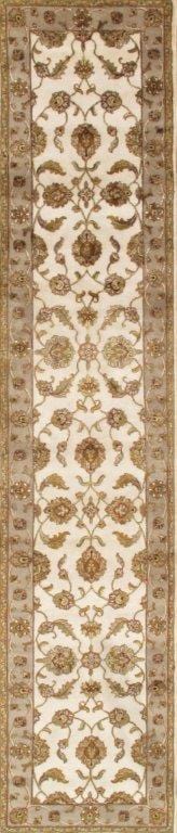 Agra Collection Hand-Knotted Silk & Wool Runner- 2' 6" X 10' 1"