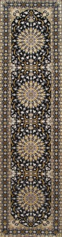 Isfahan Collection Hand-Knotted Silk & Wool Runner-