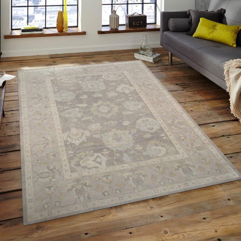 Oushak Collection Hand-Knotted Lamb's Wool Area Rug- 6' 9" X 9' 7"