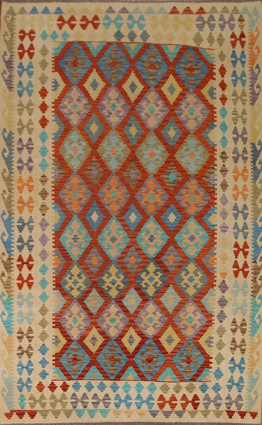 Handmade Kilim Wool Area Rug 7x10