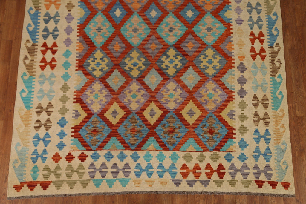 Handmade Kilim Wool Area Rug 7x10