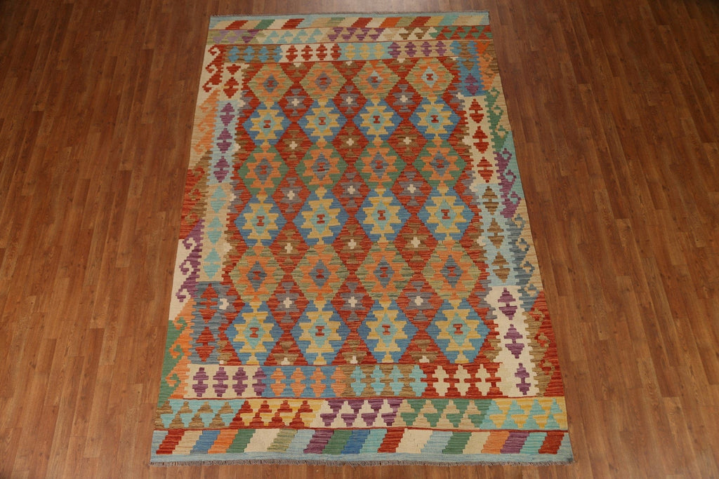 Geometric Kilim Oriental Area Rug 6x10