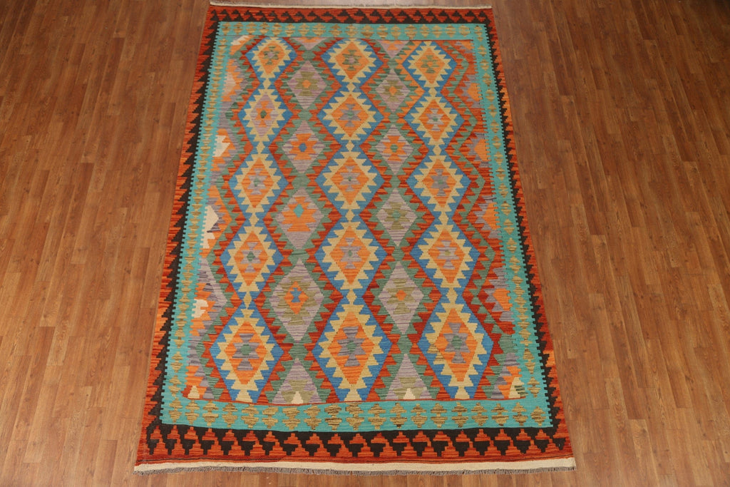 Geometric Kilim Oriental Area Rug 7x10