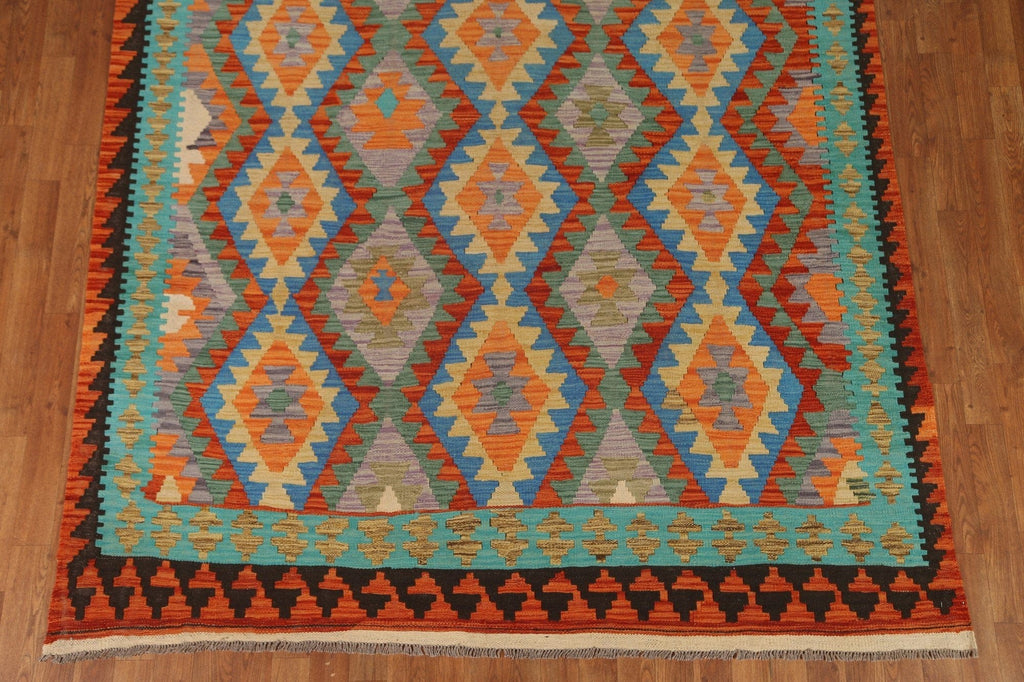 Geometric Kilim Oriental Area Rug 7x10