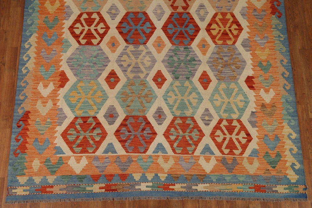 All-Over Kilim Oriental Area Rug 7x10