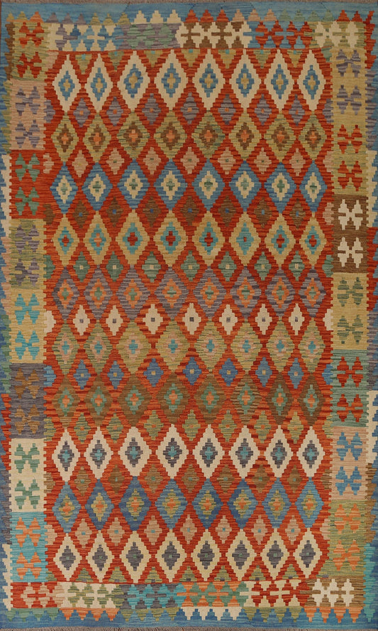 Geometric Kilim Oriental Area Rug 7x10