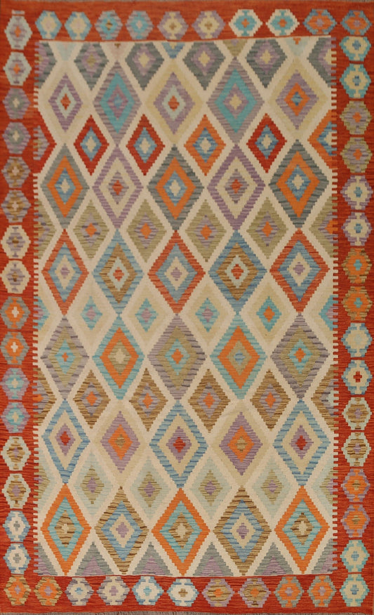 Geometric Kilim Oriental Area Rug 7x10