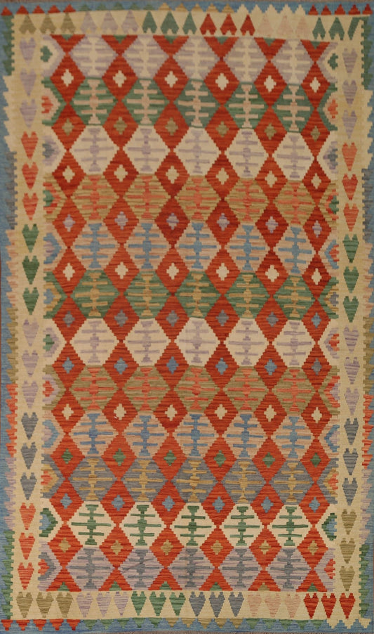 All-Over Kilim Geometric Area Rug 7x10