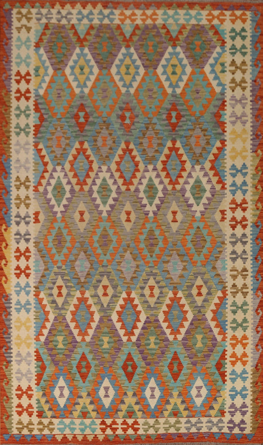 Geometric Kilim Oriental Area Rug 7x10