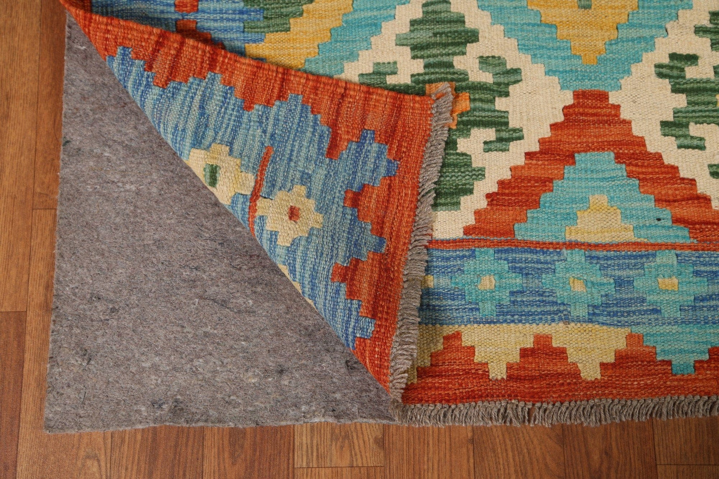 All-Over Kilim Geometric Area Rug 7x10