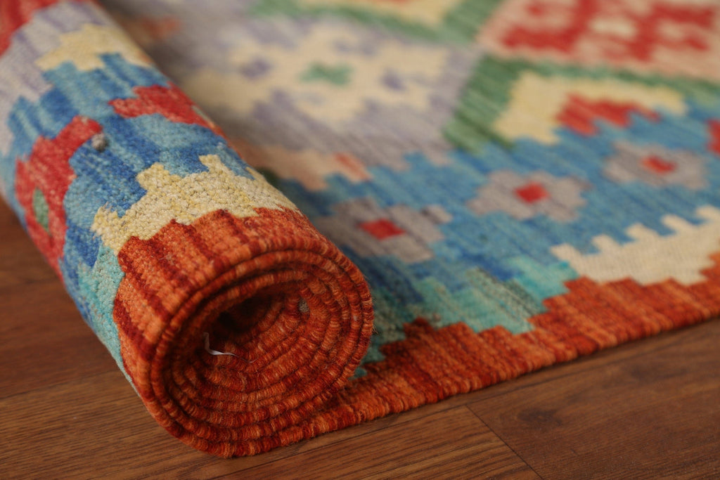 All-Over Kilim Geometric Area Rug 7x10