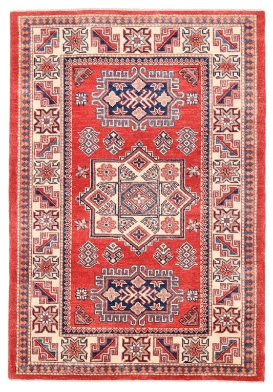 Kazak Collection Hand-Knotted Wool Area Rug- 3'11" X 5' 9"
