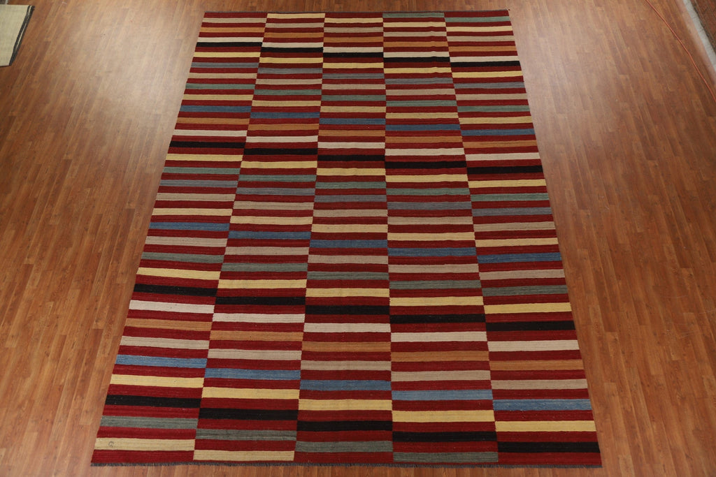 Striped Kilim Oriental Large Rug 10x14