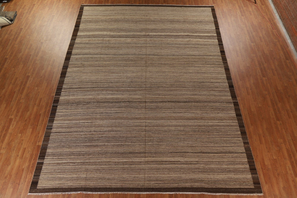 Earth Tone Kilim Natural Dye Large Rug 12x15