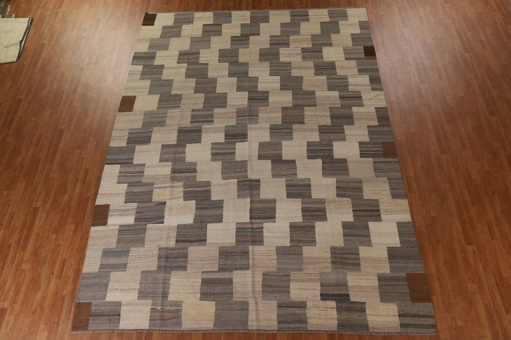 Geometric Kilim Modern Large Rug 10x14