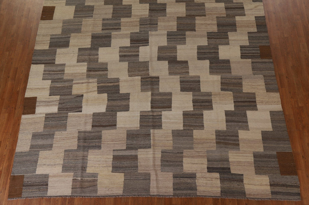 Geometric Kilim Modern Large Rug 10x14