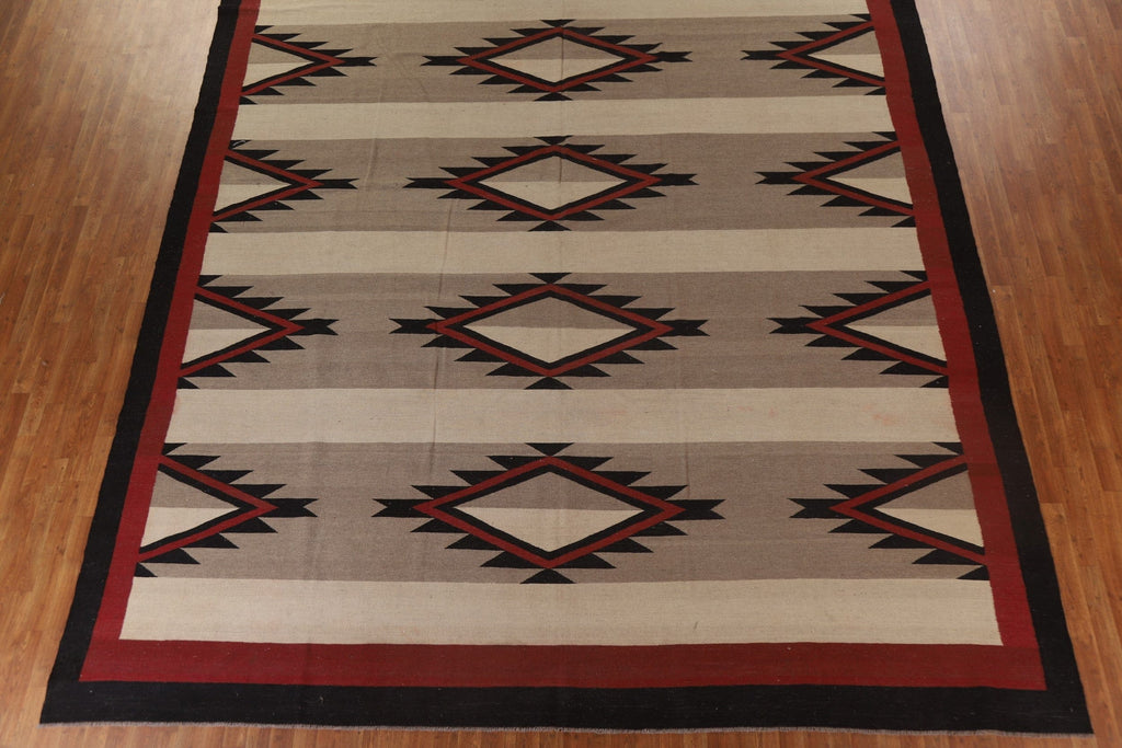 Geometric Kilim Oriental Large Area Rug 12x16