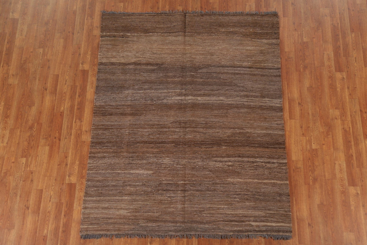 Dark Brown Kilim Oriental Area Rug 5x7