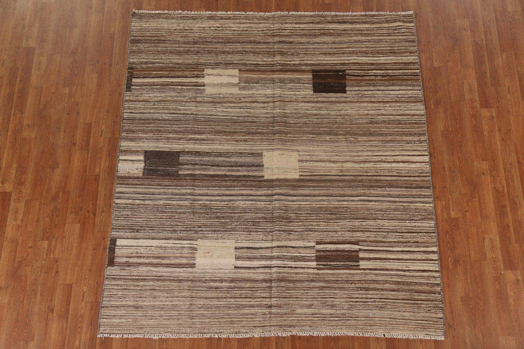 Geometric Kilim Modern Area Rug 6x6