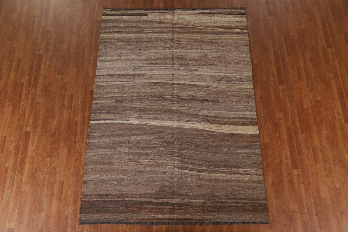 Earth Tone Kilim Natural Dye Area Rug 6x9