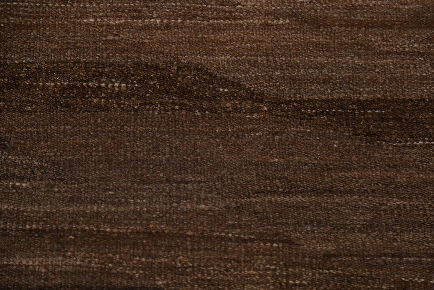 Earth Tone Kilim Brown Wool Area Rug 7x10