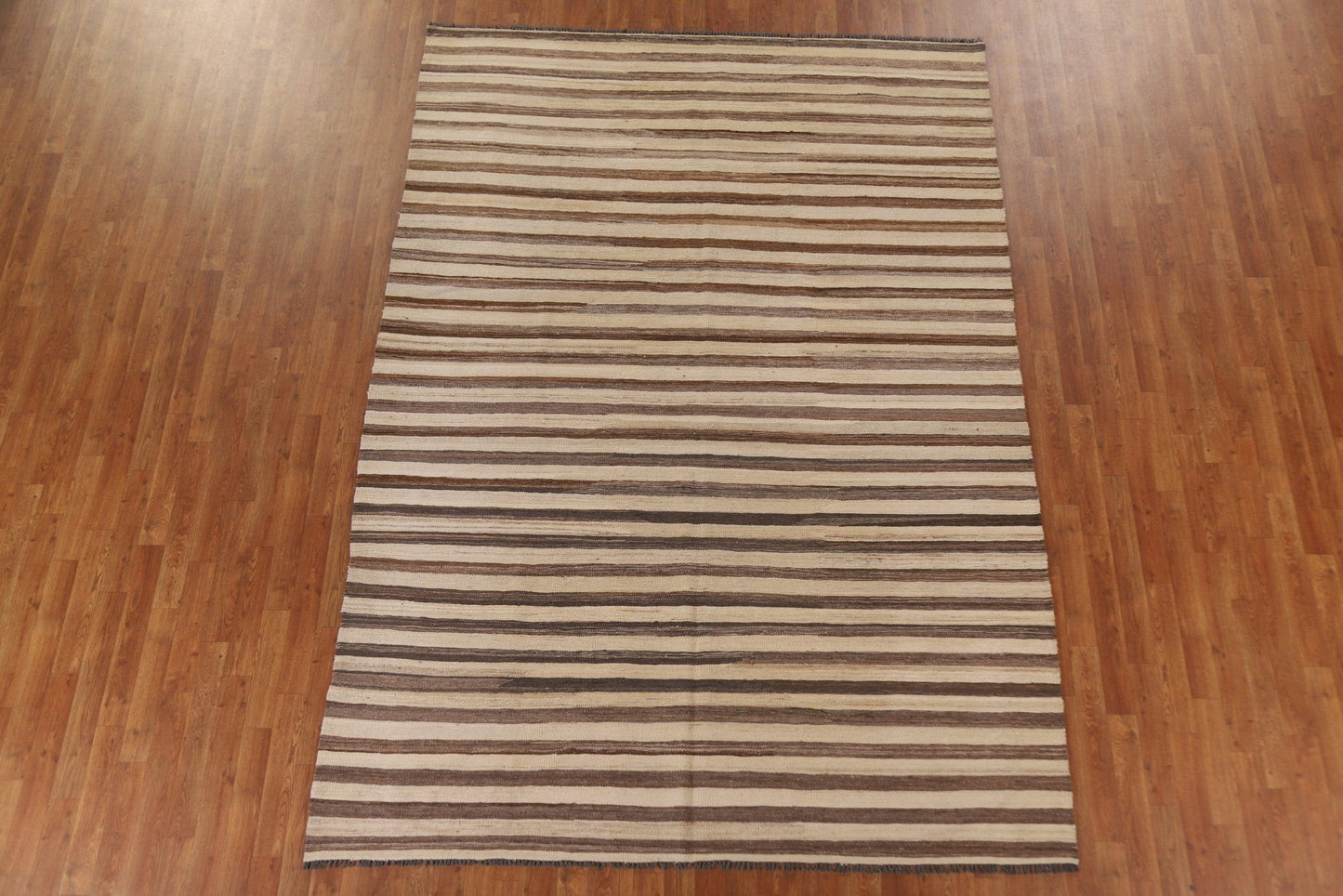 Striped Kilim Modern Area Rug 7x10