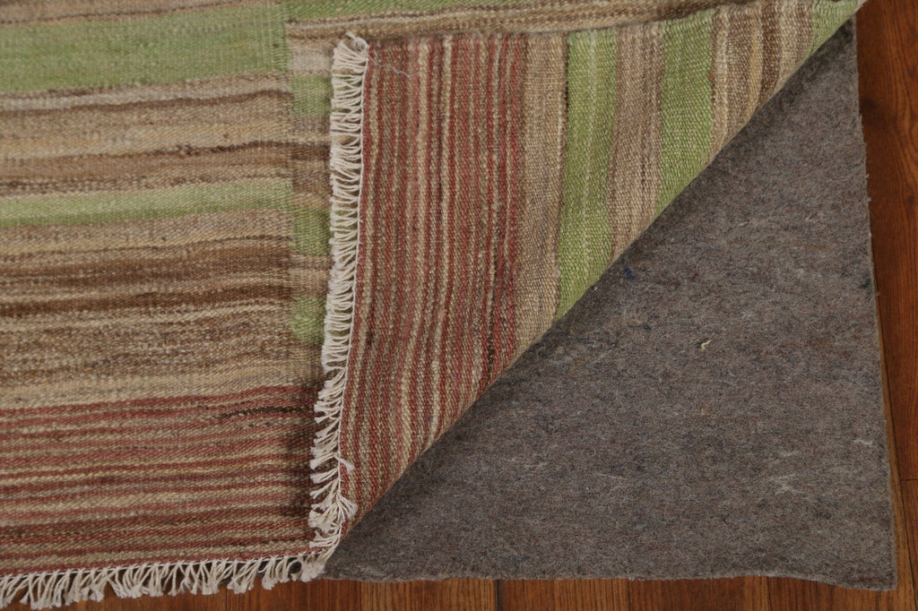 Green Natural Dye Kilim Square Area Rug 6x6