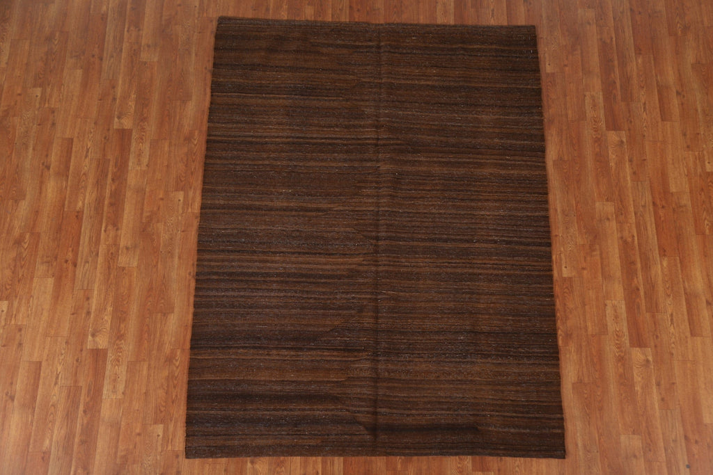 Earth Tone Kilim Modern Area Rug 5x7