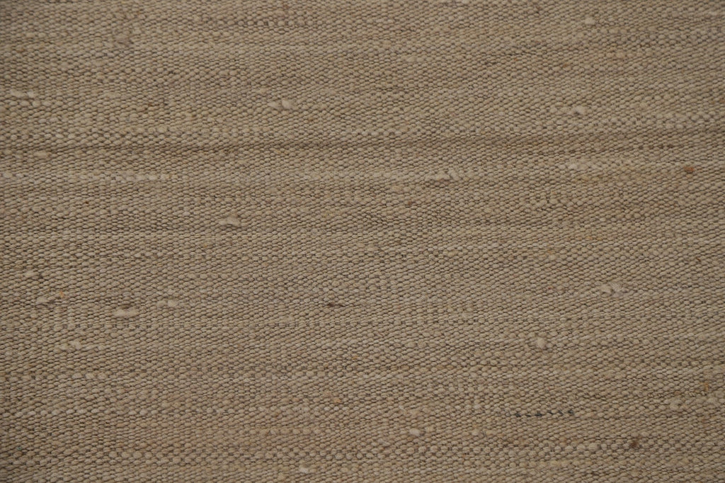 Earth Tone Kilim Wool Area Rug 8x11