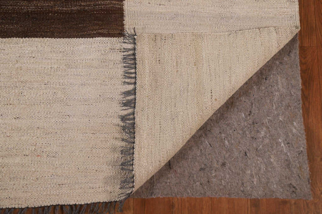 Earth Tone Kilim Modern Area Rug 7x10