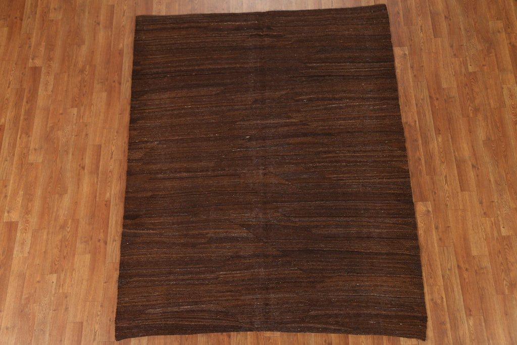 Natural Dye Wool Kilim Modern Area Rug 5x7