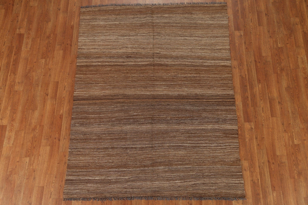 Earth Tone Kilim Oriental Area Rug 5x7