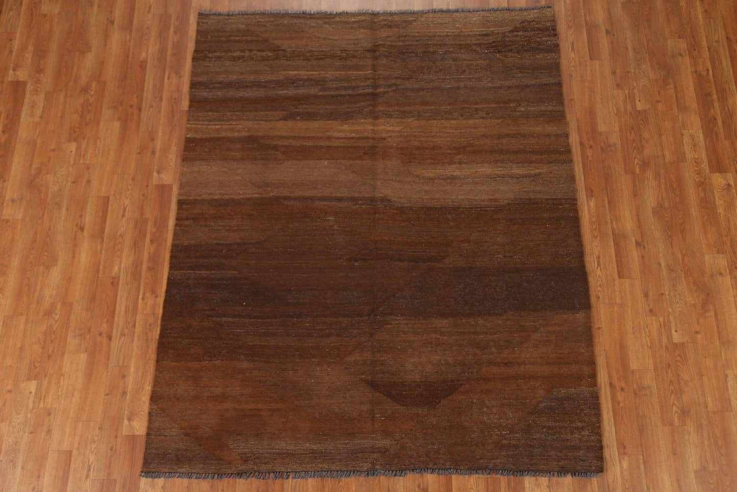 Earth Tone Wool Kilim Oriental Area Rug 5x6