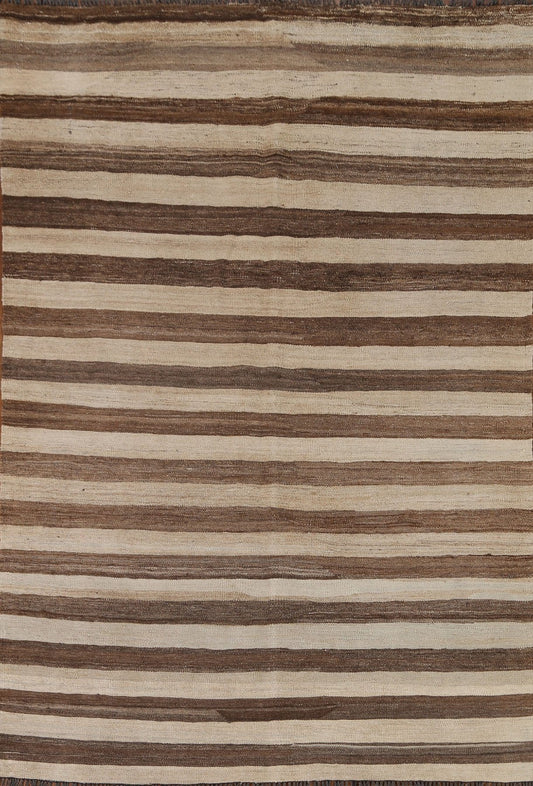 Striped Kilim Modern Area Rug 5x6