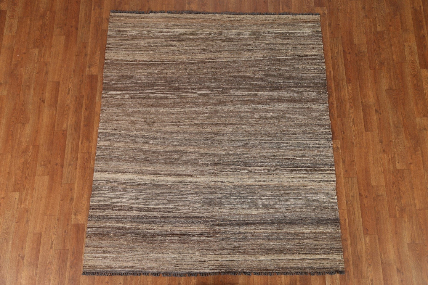 Earth Tone Kilim Contemporary Area Rug 5x6