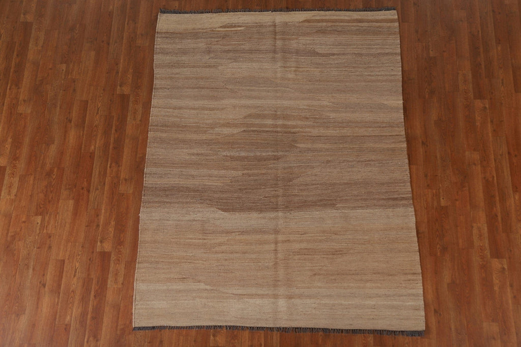 Earth Tone Kilim Oriental Area Rug 5x7