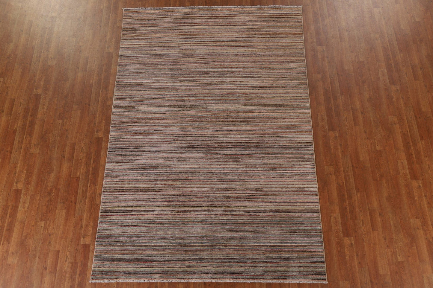 Striped Gabbeh Kashkoli Wool Area Rug 6x10