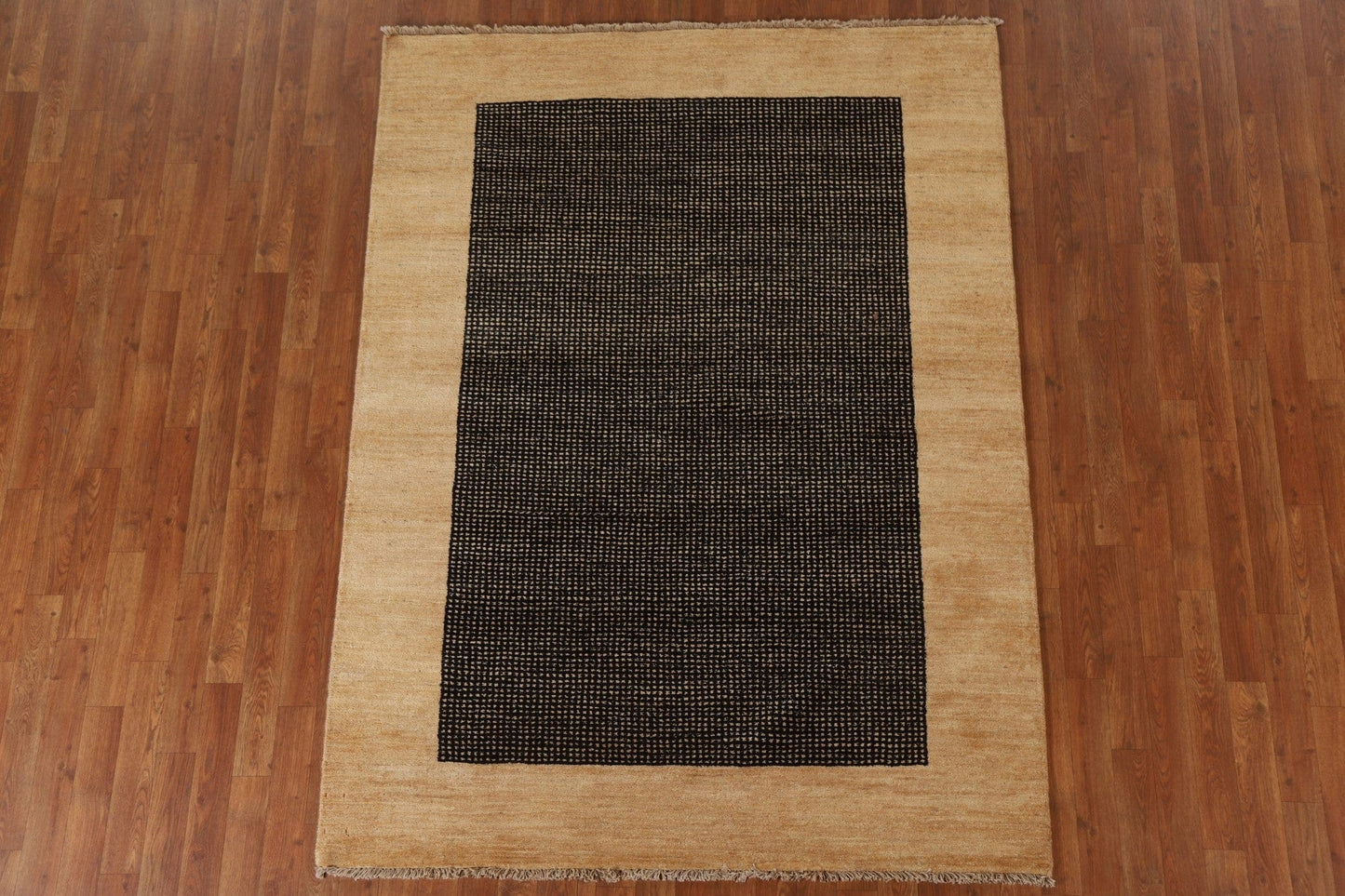 Black Gabbeh Kashkoli Oriental Area Rug 5x7