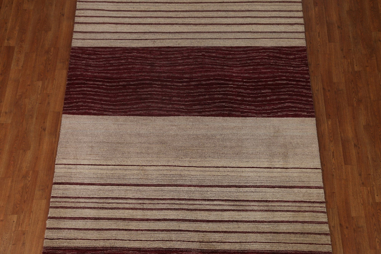 Striped Gabbeh Kashkoli Wool Area Rug 6x9