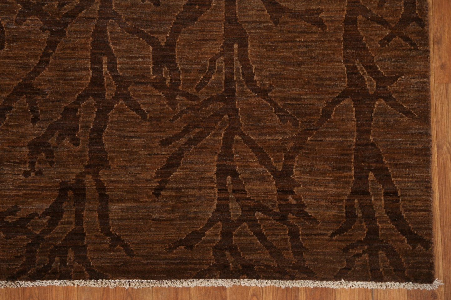 Nature Brown Gabbeh Kashkoli Wool Area Rug 6x8