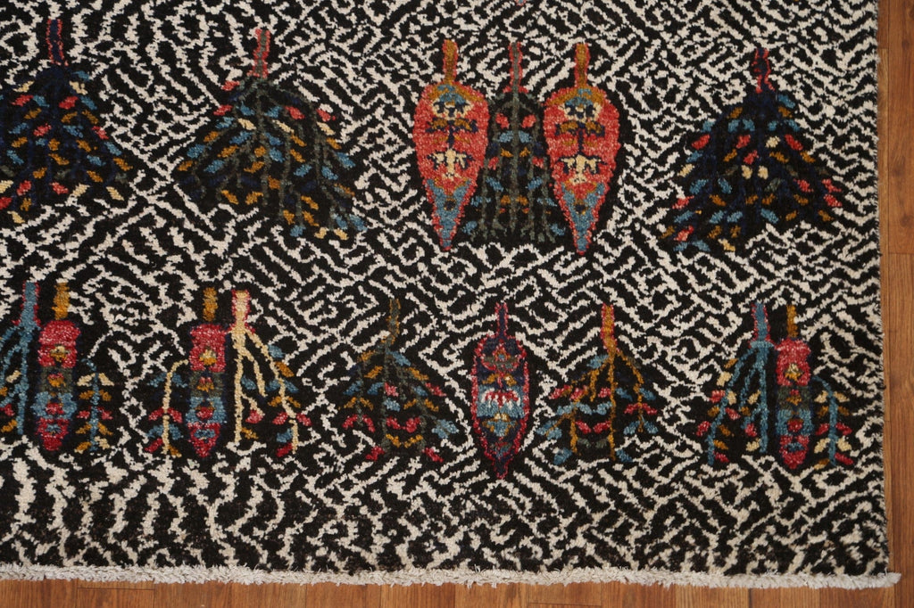 Handmade Gabbeh Kashkoli Wool Area Rug 6x8