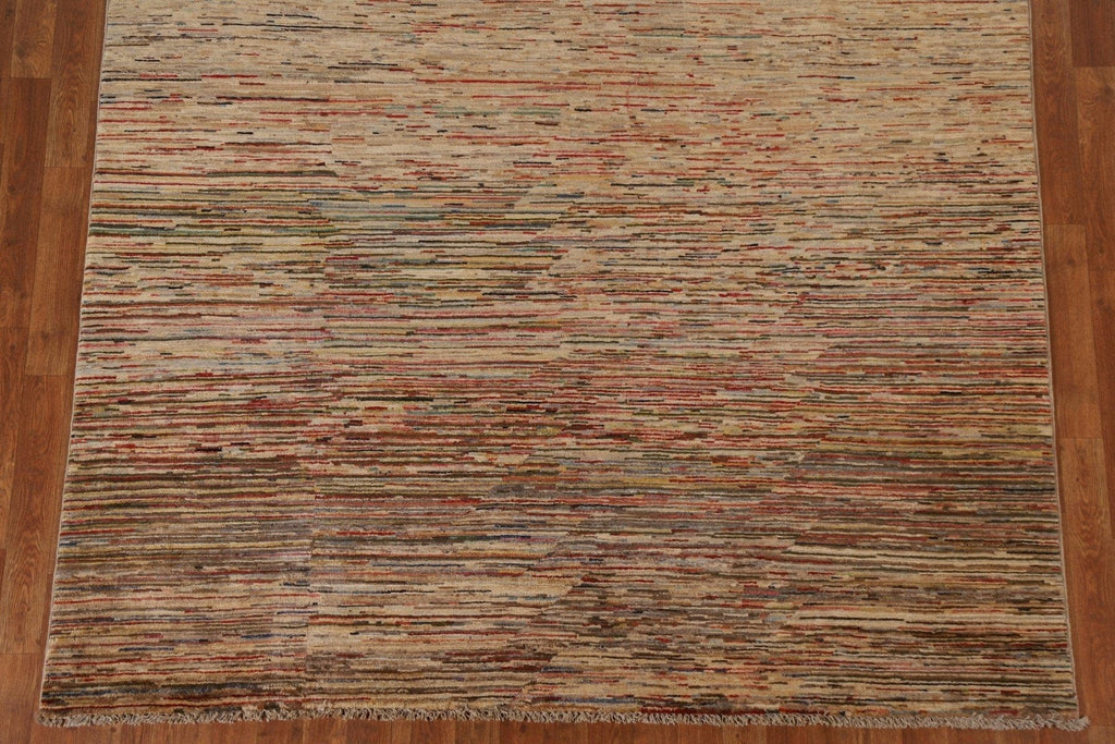 Striped Gabbeh Kashkoli Oriental Area Rug 6x10
