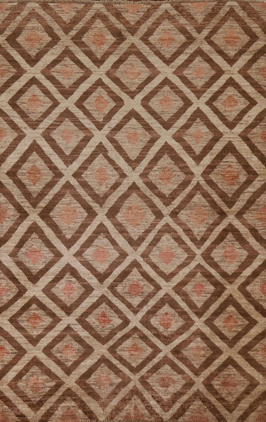 Geometric Gabbeh Kashkoli Modern Area Rug 6x8