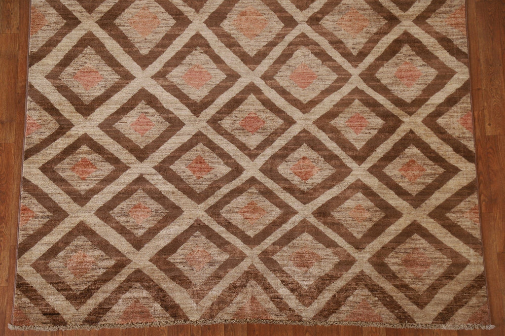 Geometric Gabbeh Kashkoli Modern Area Rug 6x8