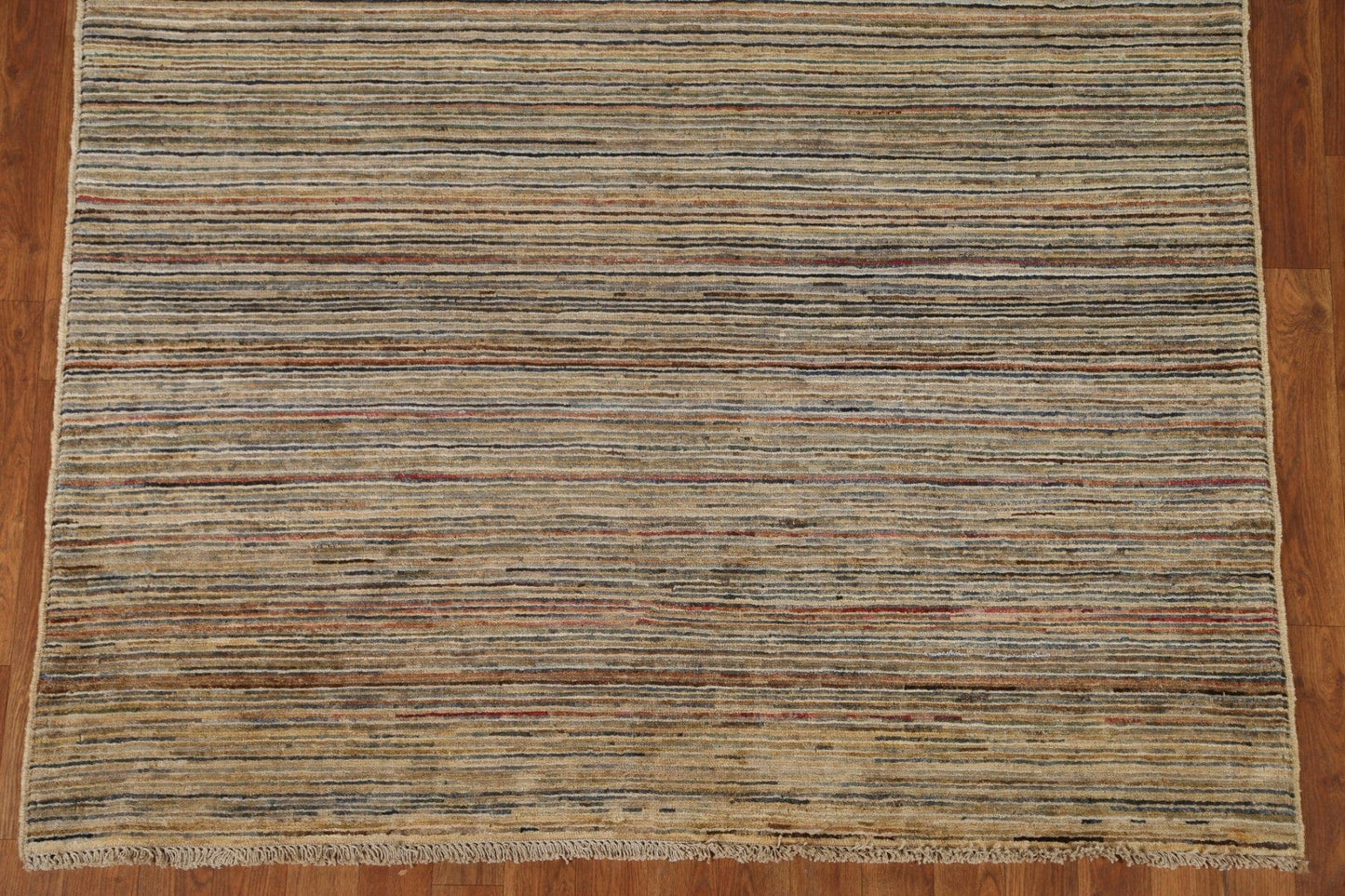 Striped Gabbeh Kashkoli All-Over Area Rug 5x7