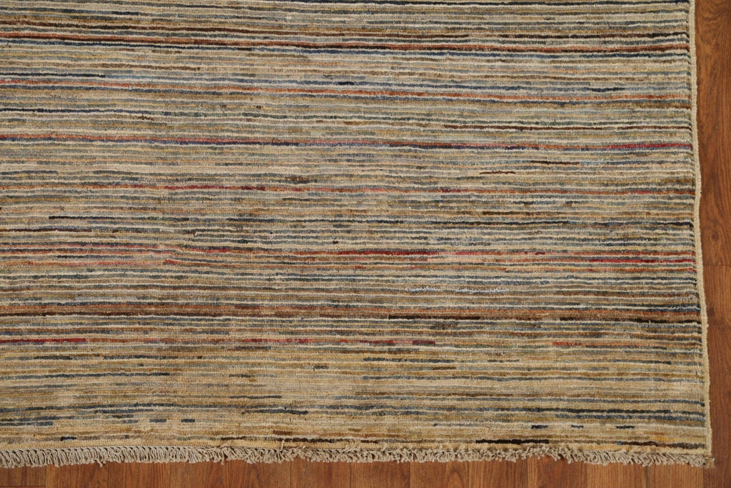 Striped Gabbeh Kashkoli All-Over Area Rug 5x7