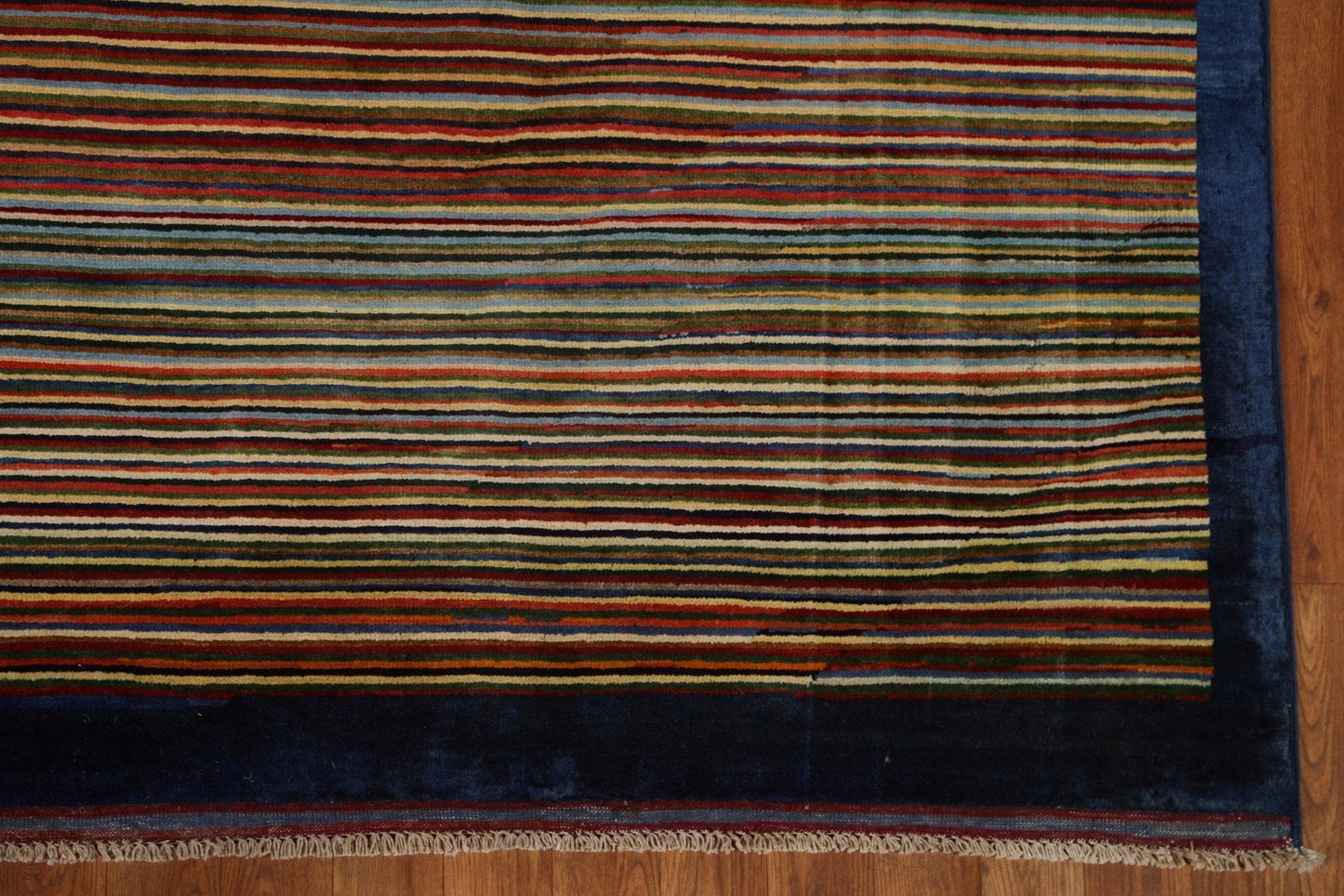 Striped Gabbeh Kashkoli Oriental Area Rug 6x8